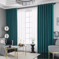 Genérico - Cortina Blackout 100% 2 Paños 138X226 Cm Textura Lino Calipso