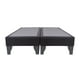 thumbnail image 3 of Base de cama dividida Europea 2 plazas lino negro, 3 of 4