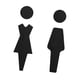 thumbnail image 1 of Letreros Para Baños De Hombres Y Mujeres Letreros Para Puertas De Baños Para Bares, Restaurantes Y Hoteles, 1 of 5