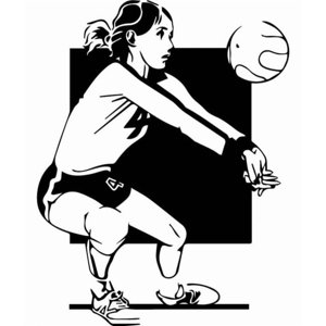 Rienda Libre Graphics - Decomural Volleyball Game Female Sports Ws-32955