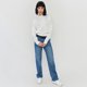 thumbnail image 4 of Sweater Mujer Básico Cuello Redondo Ecru Corona, 4 of 5