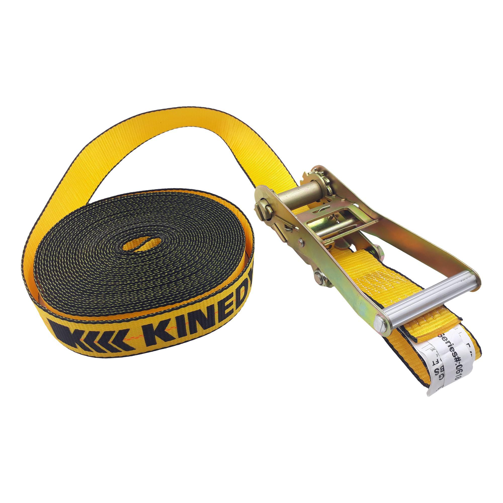 Kinedyne - Eslinga De Amarre Con Rachet 2 Pulg De Ancho 12 Mts De Largo