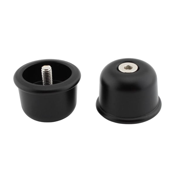 2x tapas de empuñaduras de manillar de motocicleta, tapones de extremo de manillar resistentes profesionales para 1200XC, reemplazo directo de , negro