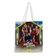 thumbnail image 1 of Jersey Shore Bolso de tela con estampado de lienzo para mujer, bolsa de compras reutilizable y estética, con cremallera interior, regalo para mujer,40*40cm., 1 of 6