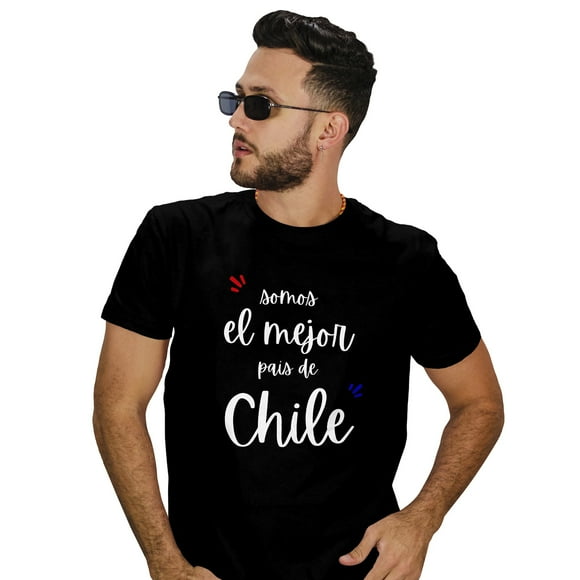 Polera Talla L diseño frases chilenas D5 - Hombre