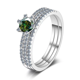 thumbnail image 4 of Anillos de Compromiso y Boda para Mujer, 1 Uds Color D VVS1 Anillos de Promesa de Moissanita, Anillos de Diamante Azul/verde/rosa con Certificado, 4 of 9