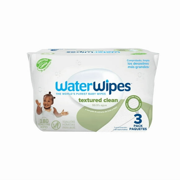 Toallitas húmedas WaterWipes Textured Clean 3x60 unidades