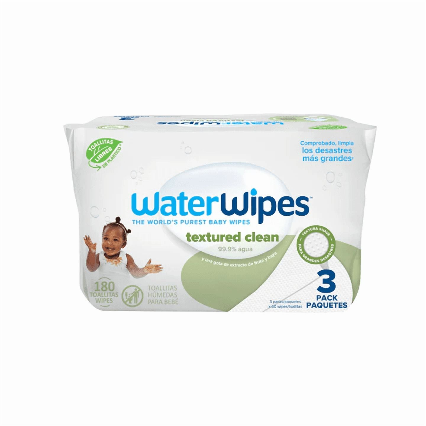 Toallitas Húmedas Waterwipes Textured Clean 3x60 Unidades