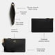 thumbnail image 3 of Wristlet Coach Pulished Pebble Small, piel negra, 3 of 6