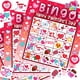 thumbnail image 1 of Juego de cartas de bingo para el día de San Valentín JOYIN para niños y adultos x28, 1 of 9