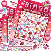 Juego De Cartas De Bingo Para El Día De San Valentín Joyin Para Niños Y Adultos X28