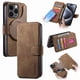 thumbnail image 1 of Funda Billetera Magnética para iPhone 15 Pro Soporte Tarjetas Desmontable Marrón, 1 of 6
