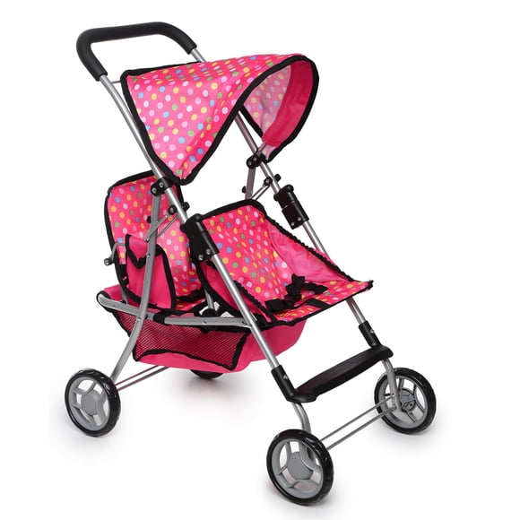 Cochecito Toy Doll Flash N Color Doble Plegable Con Lunares