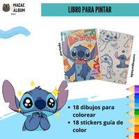 Macae - Libro Para Pintar Lilo Y Stitch Con Stickers