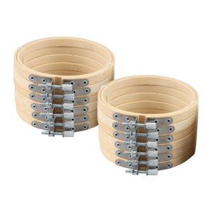 Bothyi - 12 Aros De Bambú Para Bordado A Mano, Círculo Para Arte, Adornos Artesanales, Herramientas De 9 Pulgadas