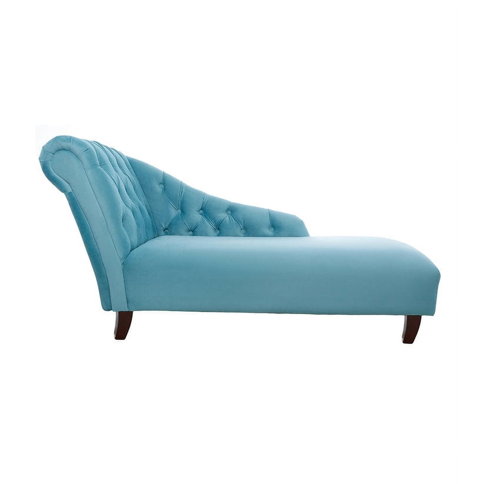 Barra Design - Chaise Longue Izquierdo Felpa Turquesa
