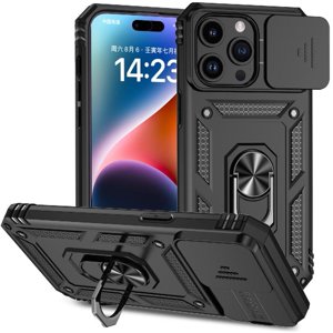 Estuche Gangxun Para Iphone 15 Pro, Soporte Giratorio 360°, Estilo Mecánico Y Magnético