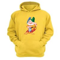 Genérico - Polerón Canguro Enano Blanca Diibujos Animados Amarillo Talla Xl Unisex