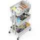 thumbnail image 3 of Carro Rodante Utilitario Simple Houseware de 3 Niveles en Metal Blanco 79x43x32 cm, 3 of 6
