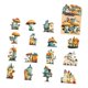 thumbnail image 5 of 15 Pegatinas Decorativas De Cartulina Para álbumes De Recortes, Para Planificadores, Estilo Collage B, 5 of 5
