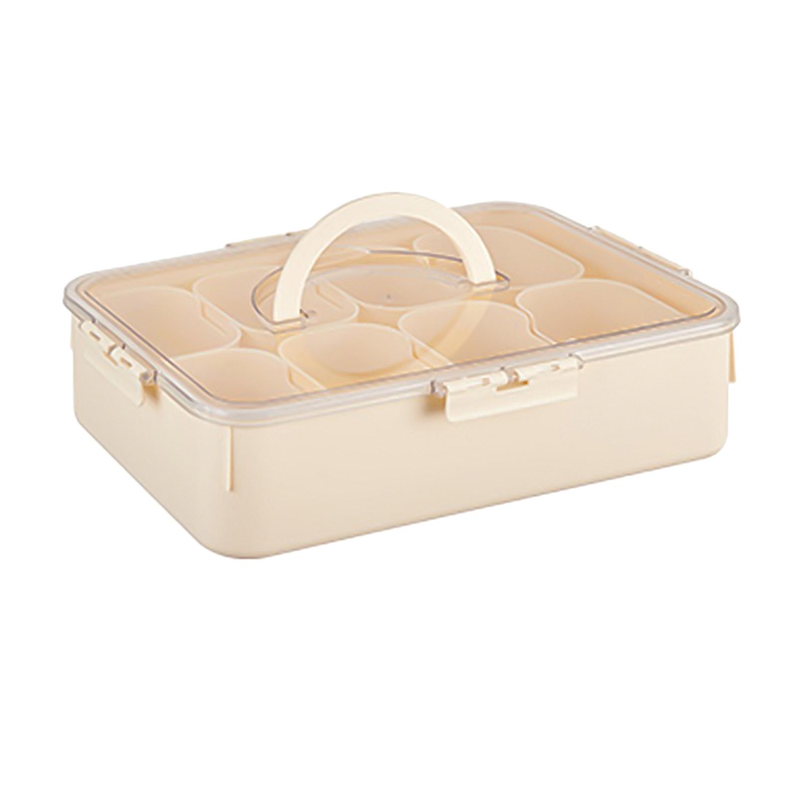 Bothyi - Contenedor De Alimentos Con Múltiples Compartimentos, Tarro Para Condimentos, Ideal Para El Hogar, Mostrador, Crema