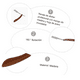 thumbnail image 2 of Navaja De Afeitar Porta Cuchilla Barbero Mango De Madera, 2 of 5