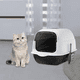 thumbnail image 3 of Arenero Cerrado Para Gatos Antiolores Puerta Palita Y Filtro Color Negro, 3 of 3