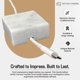 thumbnail image 2 of Organizador de Cables de Mármol Craftsman Stoneworks – Unidad Única, 2 of 7