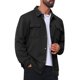 thumbnail image 5 of Chaqueta de Hombre Casual con Botones y Mangas Largas para Uso Diario XL Negro, 5 of 6