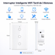 thumbnail image 4 of Apagador Interruptor Inteligente WiFi Táctil 3 Canales Blanco Sin Neutro Luz Pared EOLAND, 4 of 6