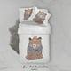 thumbnail image 3 of 3D Dibujos animados de animales Oso Patrón Funda de edredón Set de ropa de cama Set Funda nórdica, 3 of 3