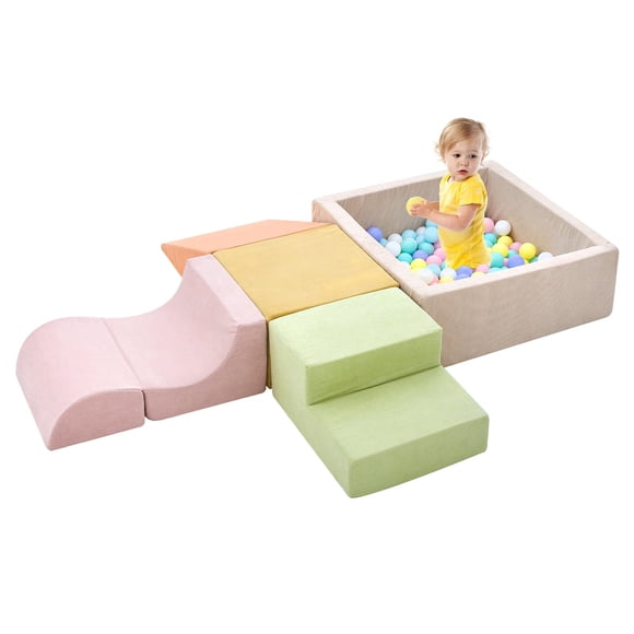 Climbing Toys QUCHI para niños de 1 a 3 años con bloques de espuma de 5 piezas