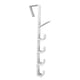 thumbnail image 3 of Colgador De Puerta Resistente Detrás De La Puerta 5 Ganchos Para Colgar Ropa Abrigos Blanco, 3 of 5