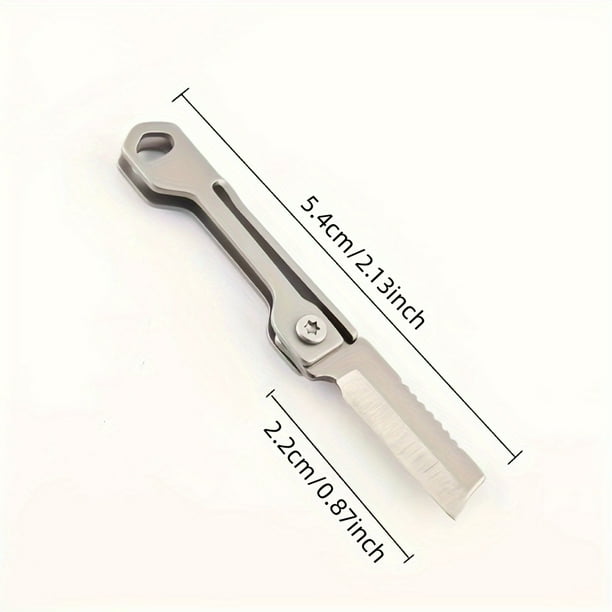 Be Prepared for Anything with Our Capsule Mini Knife - The Ultimate Multifunctional EDC Tool for Outdoor Survival, Opening Cans, Peeling Fruits, and More! Perfectly Portable on Your Keychain with a St