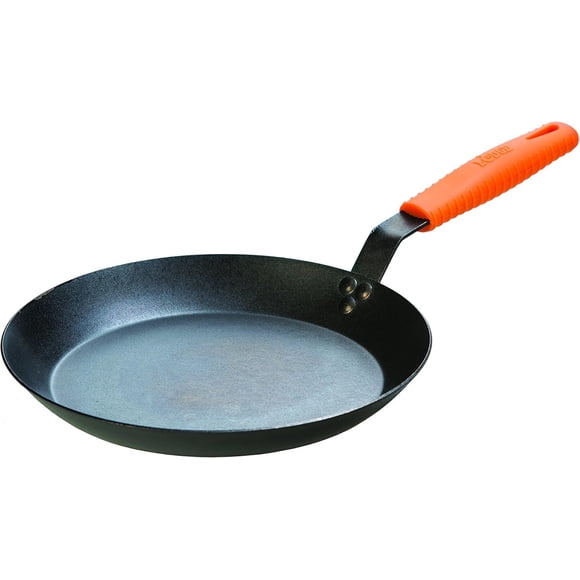 Sartén Lodge de 30 cm de acero al carbono con soporte para mango