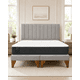 thumbnail image 2 of Cama 2 Plazas Completa Gris Claro | Base Europea + Colchón Excellense Plus 25CM + Respaldo Tapizado, 2 of 13