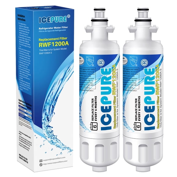 Filtro de agua para nevera ICEPURE compatible con LG LT700P