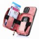 thumbnail image 2 of Funda Tipo Cartera con Correa Cruzada para iPhone 15 Plus Protección Contra Golpes Rosa, 2 of 6