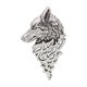 thumbnail image 3 of Lobo Retro Broche Camisa Pin Insignia En La Solapa De Los Hombres Del Juego De Joyería De Plata Antigua, 3 of 3