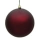 thumbnail image 1 of Bola Mate 6 De Ornament Color Burdeos De Plástico Irrompible, 1 of 4