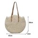 thumbnail image 2 of Bolso De Hombro Tejido De Ratán /paja  Estilo Boho Playero Beige, 2 of 2