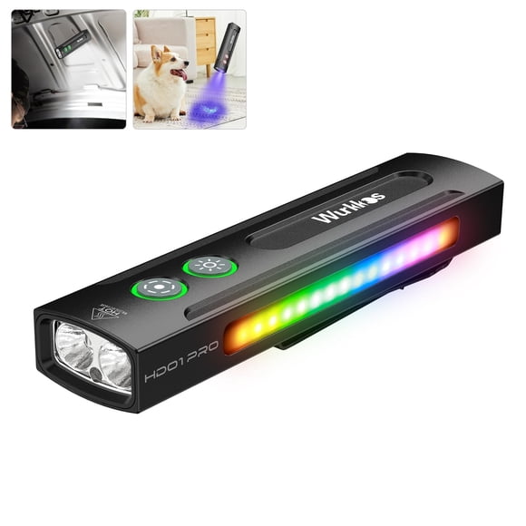 Linterna Wurkkos HD01 PRO 6 en 1 1200LM con luz UV y RGB