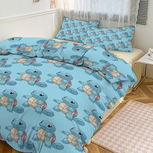 Squi_rtle Print Bedding Set Pattern Duvet Cove Set 3 Pieces 1 Quilt Cover And 2 Pillowcases for Women Men Teens