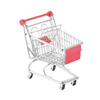 Magideal - Mini Carrito De Compras, Organizador De Escritorio, Adorno Decorativo, Divertido Material De Oficina, Mini Juguete De Almacenamiento De Supermercado, Rojo