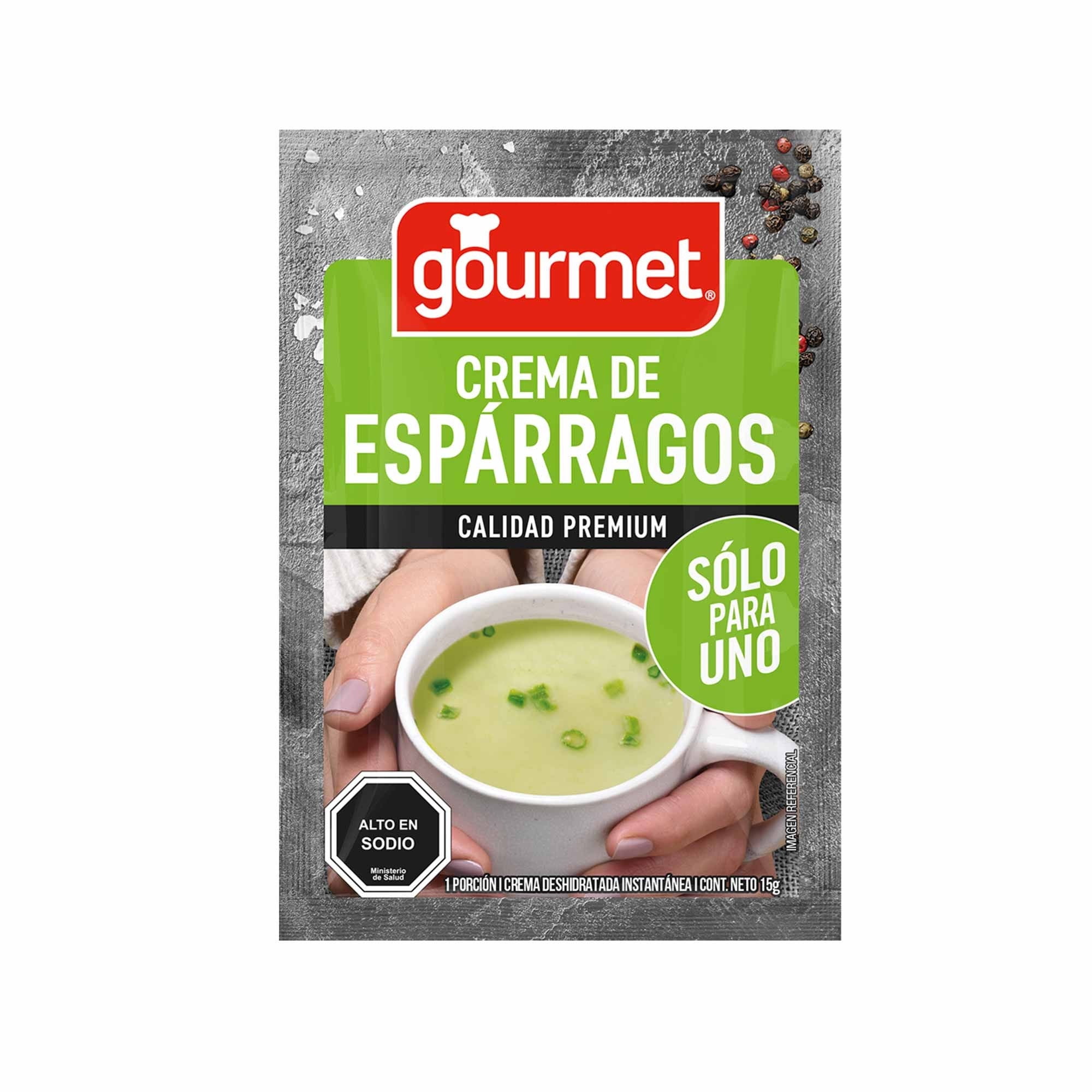 Crema Individual De Espárragos Sobre 15 g Gourmet