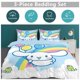thumbnail image 2 of 3PCS Cinnamoroll Bedding Set Comforter Duvet Cover Set Quilt Cover for Kids Teens Bedroom Decoration, 2 of 5