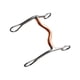 thumbnail image 4 of Bocado de entrenamiento de acero inoxidable, accesorio de carreras Western Horse Snaffle, bocado para montar a caballo y entrenamiento al aire libre., 4 of 5