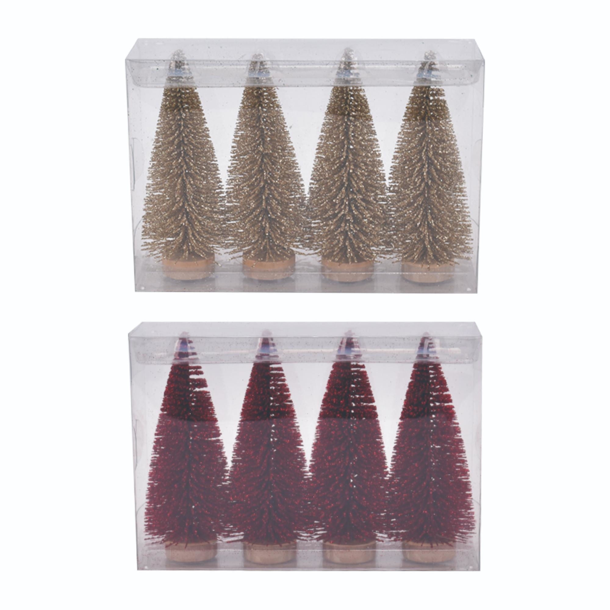 Set De 4 Pinos Decorativos, Color Surtido, 1 Un Holiday Time