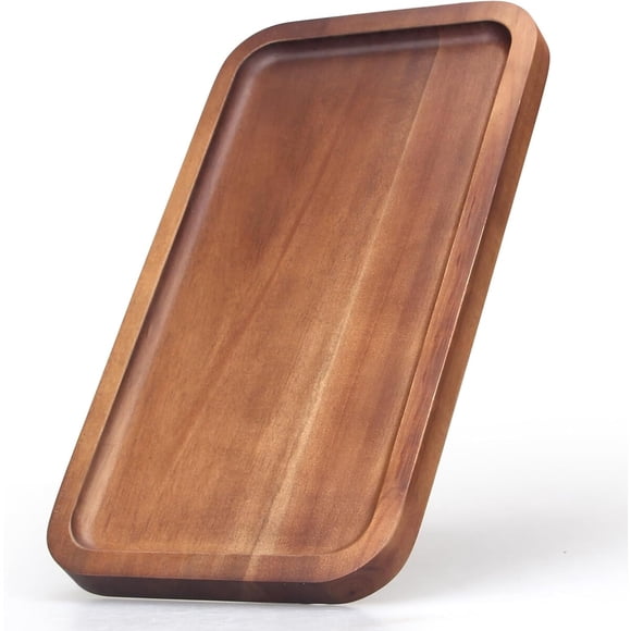 Bandeja de madera de acacia para servir, pequeña