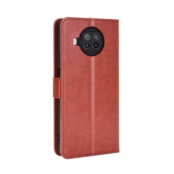 Funda tipo libro para Xiaomi 10T Lite 5G, cartera todo‑en‑uno, funda multifuncional con tarjetero y correa de muñeca desmontable